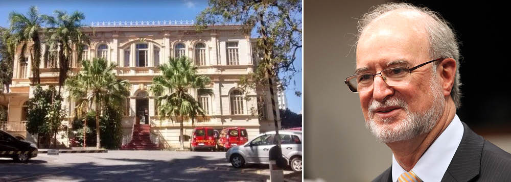 Preso a um quilômetro de casa, o tucano Eduardo Azeredo está na antiga sede do Colégio Anglo-Mineiro, tomado pelo Patrimônio Cultural de Belo Horizonte