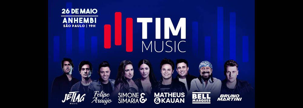 O festival TIM Music, que aconteceria na Arena Anhembi, neste sábado (26), em São Paulo, teve de ser cancelado por causa da paralisação dos caminhoneiros; é que ônibus e caminhões de artistas ficaram parados nas estradas; os ingressos serão reembolsados integralmente; a edição do TIM Music no Rio de Janeiro, marcada para o dia 1º de junho, segue confirmada, por enquanto