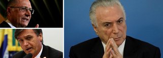 O editor do blog Tijolaço, Fernando Brito, pergunta-se como não chamar Alckmin e Bolsonaro como candidatos da situação, já que o partido de ambos votam com Temer em quase todas as matérias do Congresso? Brito afirma que o nível de adesão desses candidatos a Temer é de 70%, mais que o próprio MDB, partido do governo