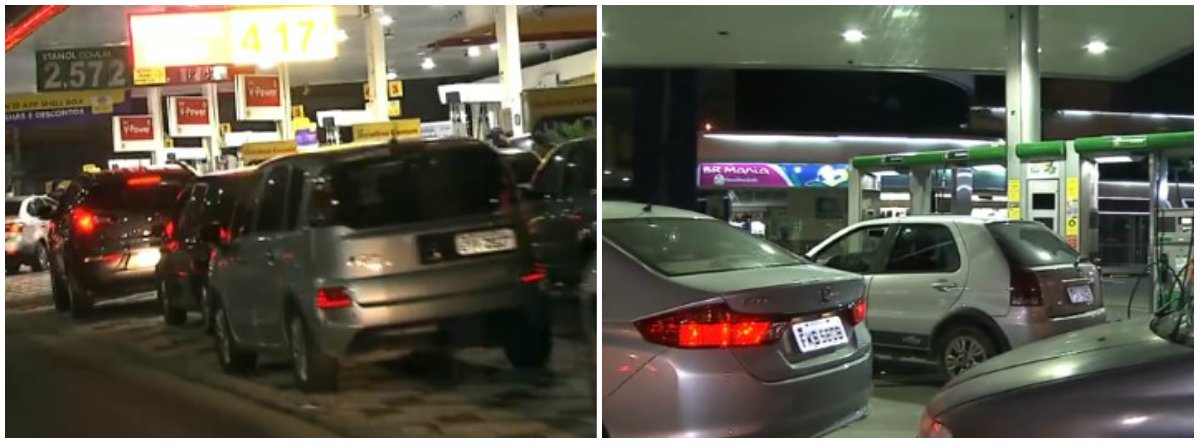 O presidente do Sindicato Comércio Varejista Derivados Petróleo Estado São Paulo (Sincopetro), José Alberto Paiva Gouveia, afirmou que os postos de combustíveis da Grande São Paulo, incluindo a capital paulista, não têm mais gasolina comum e etanol. A Região Metropolitana tem 2,1 mil postos de combustíveis; "Nós vamos ficar zerados em todos os postos já já", disse