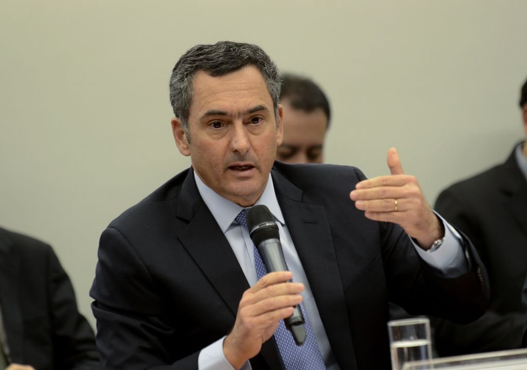 O ministro da Fazenda, Eduardo Guardia, fala sobre o projeto de lei (PL 9.463/18) de desestatização da Eletrobras, em audiência pública na Comissão Especial da Câmara criada para analisar e dar parecer sobre o projeto.