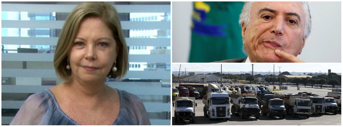 O "Partido dos Caminhoneiros" conseguiu o que MST, MTST, CUT e siglas de oposição ao governo Temer ameaçaram e não tiveram força para fazer, nem mesmo com a prisão de Lula: paralisar o País, diz Eliane Cantanhede, no Estadão; "É uma nova força política que pode ser qualquer coisa, menos um movimento de esquerda"
