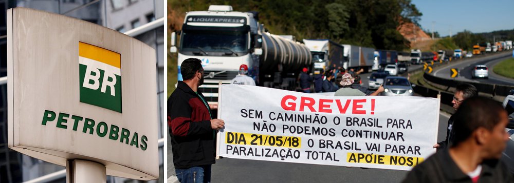 A Petrobras reduzirá os preços de diesel e gasolina nas refinarias a partir de quarta-feira (23) em meio a discussões dentro do governo sobre a alta dos preços dos combustíveis e protestos de caminhoneiros; anúncio ocorre após caminhoneiros realizarem na segunda-feira protestos em 19 Estados contra a alta dos combustíveis; nesta terça-feira, caminhoneiros voltar a bloquear rodovias e o porto de Santos em manifestação contra a política de aumentos quase diários no preço dos combustíveis