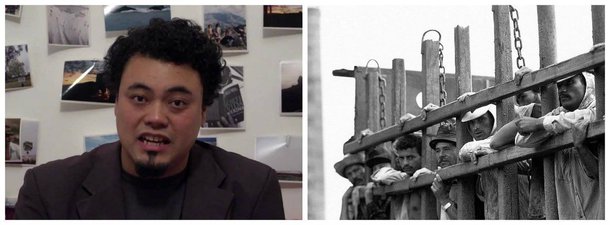 Jornalista Leonardo Sakamoto e trabalho escravo; montagem .2