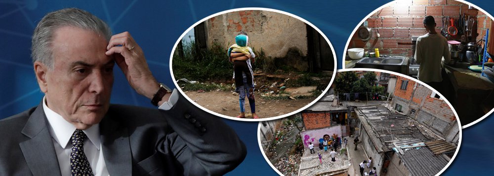 Os efeitos do golpe sobre os mais  pobres no país são devastadores e na medida em que são divulgados estudos e dados, o cenário é ainda mais dramático; só no primeiro trimestre de 2018 renda média mensal dos 20% mais vulneráveis do país caiu de R$ 400 para R$ 380 quando comparada à de janeiro/março de 2017; é uma queda real de 5%; enquanto os mais pobres sofrem, os 20% mais ricos viram seu ganho médio mensal passar de R$ 5.579 para R$ 6.131, com aumento de 10,8% no mesmo período