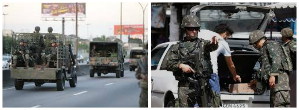 Dois militares do Exército e mais seis pessoas foram presas por policiais militares do 34° batalhão da Polícia Militar (Belford Roxo) no fim da noite desta segunda-feira (21), na Rodovia BR 493, altura do Distrito do Vale das Pedrinhas, em Guapimirim, na Baixada Fluminense; o grupo transportava armamento pesado, como espingarda, rifle, granadas e munição em um carro com placa clonada