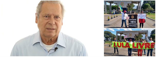 Por volta das 14h, o ex-ministro estava no Instituto Médico-Legal (IML), em Brasília, para exames de praxe, antes de começar a cumprir a pena de 30 anos de reclusão na Lava Jato; em seguida, será levado para a Penitenciária da Papuda; mais cedo, o deputado distrital Chico Vigilante (PT-DF), que tomou café da manhã com o ex-ministro, afirmou que ele está "indignado", mas "sereno"; esta é a quarta vez que Zé Dirceu é preso; em solidariedade, manifestantes estão em frente à PF aguardando Dirceu