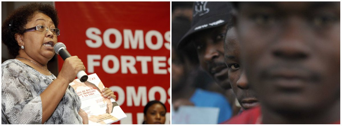 “O Brasil é um país racista, os brasileiros são racistas. A cultura da escravidão ainda está grudada nos poros da sociedade em forma de racismo, um racismo que é a herança mais maldita e danosa dos mais de 330 anos e escravatura”, critica a secretária Nacional de Combate ao Racismo da CUT, Maria Júlia Nogueira