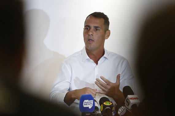 Rio de Janeiro RJ 09 05 2018 O vereador Marcello Siciliano (PHS-RJ) concede coletiva Ã  imprensa sobre morte de Marielle Franco.Tomaz Silva/Ag Brasil