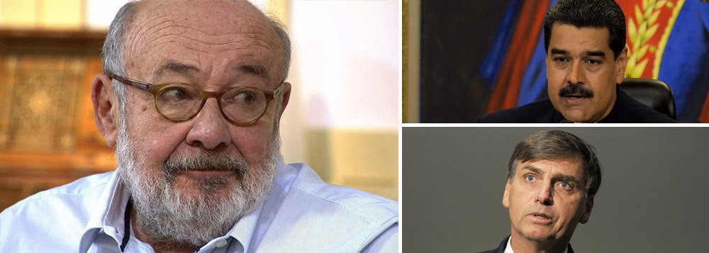 O jornalista Ricardo Kotscho comparou a situação da Venezuela com o risco que o Brasil corre numa eleições do deputado Jair Bolsonaro; "Nós brasileiros deveríamos prestar mais atenção no que acontece por lá, para que a mesma tragédia não se repita aqui com as viúvas da ditadura dos generais, encantadas com a patética figura de Jair Bolsonaro, um ex-capitão, militar como foi Hugo Chávez, só que com os sinais trocados"
