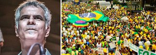  "A um mês da Copa e nada de verde e amarelo ... sinto que o movimento paneleiro, hoje morto de vergonha, é o grande responsável pelo fracasso nas vendas de camisas, bandeiras, faixas e outros símbolos pátrios. A camisa da seleção virou uniforme de pato", diz o baterista do Ira, André Jung