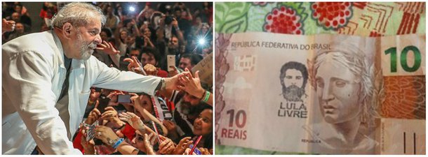 Um grupo de 13 pessoas em defesa da liberdade para o ex-presidente Lula se reuniu no restaurante Komy's, na Vila Madalena, zona oeste de São Paulo, para realizar um protesto pacífico, e depois pagaram a conta com notas carimbadas com as mensagens "Lula Livre" e "Marielle Presente"; até então cliente do restaurante, a artista plástica Ana Teixeira relatou em  ter sido vítima de ataque verbal ao tentar pagar a conta com uma nota com o carimbo