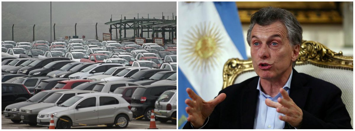 É o que avaliam especialistas; comandada por Maurício Macri, a Argentina tem participação de cerca de 8% nas exportações brasileiras e a maior parte é do setor de veículos; de janeiro a abril, as exportações totalizaram US$ 74,299 bilhões; desse total, US$ 6,060 bilhões são referentes ao país vizinho; dos produtos exportados para a Argentina, cerca de 33% são automóveis; ex-secretário de Comércio Exterior, Welber Barral lembra que a Argentina é o principal importador de produtos manufaturados no Brasil