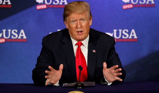 Trump faz discurso em Cleveland 5/5/2018 REUTERS/Aaron P. Bernstein