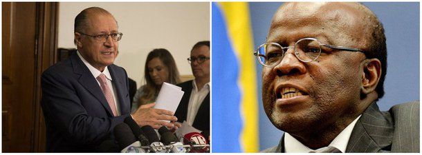 O pré-candidato à presidência da República pelo PSDB, Geraldo Alckmin, resolveu tenta atrair apoio do PSB após o ex-presidente do STF Joaquim Barbosa (PSB) anunciar que não vai mais concorrer à presidência da República; "Respeito a decisão, mas lamento, pois temos que incentivar a entrada de boas pessoas na política. Tenho certeza de que ele poderá contribuir de outras formas com nosso país", escreveu o tucano em sua conta no Twitter