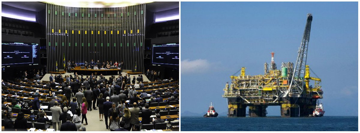 A Associação do Engenheiros da Petrobras (Aepet) reforça que "enquanto os brasileiros se distraem com a copa do mundo, o Congresso apressa-se a aprovar mais um crime de lesa pátria, contra o Brasil e contra a Petrobrás"; instituição fez referência ao projeto do deputado José Carlos Aleluia (DEM-BA), que permite à Petrobras entregar até 70% de suas reservas do pré-sal para empresas multinacionais