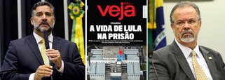 O líder do PT na Câmara, Paulo Pimenta, cobrou do ministro da Segurança Pública, Raul Jungmann, abertura de investigação sobre a divulgação, pela revista Veja, da rotina privada do ex-presidente Lula na superintendência da Polícia Federal em Curitiba, onde Lula é mantido como preso político; "De fundamental importância que se apurem individualmente as responsabilidades por tais ações que violam as condutas legalmente exigíveis a tais servidores públicos, especialmente dos responsáveis pelo acesso de jornalistas ao local ou pelo repasse de informações acerca do cotidiano e privacidade do Presidente Lula", diz o líder petista, que também requereu a convocação de Jungmann à CCJ da Câmara, para dar esclarecimentos sobre a violação da Veja