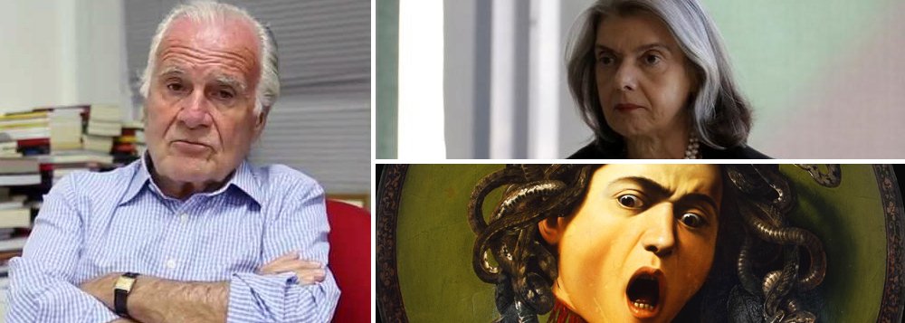 Em editorial na Carta Capital, Mino Carta critica a presidente do STF, Cármen Lúcia, a quem compara à Medusa da mitologia grega e destaca que talvez "um herói mitológico, mais Hércules do que Perseu, talvez pudesse enfrentar a enésima fadiga para consertar o Brasil reduzido a escombros política, econômica e moralmente. Mas, se viesse Perseu, Sergio Moro já o teria condenado e encarcerado"