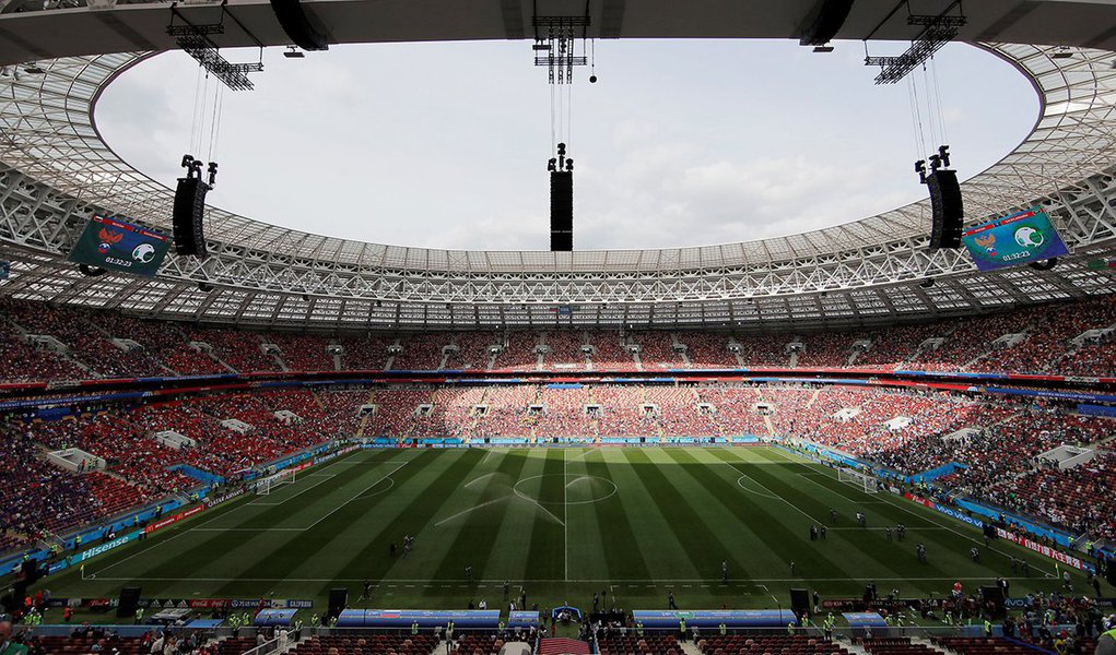 Estádio Luzhniki, palco da abertura da Copa do Mundo entre Rússia e Arábia Saudita 14/06/2018 REUTERS/Maxim Shemetov