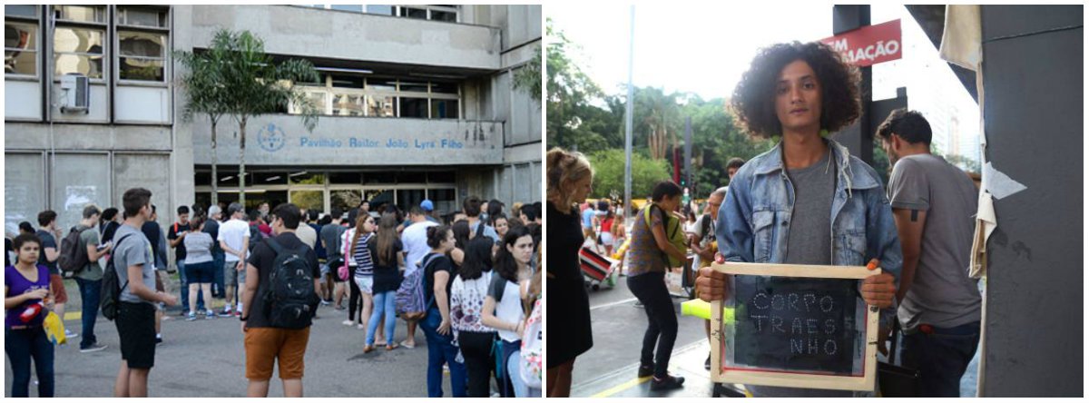 "O amor de Matheus pela universidade pública, como espaço para realização do sonho profissional e de afirmação dos talentos das mais diferentes personalidades e perspectivas, foi declarado e vivido, sempre apaixonadamente, quando circulava pelos corredores da Uerj", diz o texto da universidade