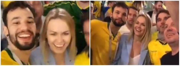 O site The Intercept Brasil noticiou a identificação de um terceiro rapaz que aparece entre torcedores brasileiros se aproveitando do desconhecimento da língua portuguesa por parte de uma russa para fazerem gritos machistas; Luciano Gil Mendes Coelho já foi acusado de improbidade administrativa e preso por desvio de verba
