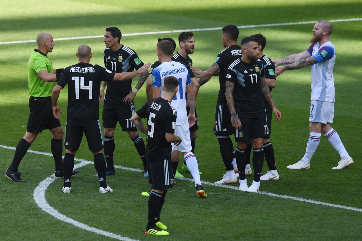 Copa do Mundo na Rússia. Argentina e Islândia empatam em 1 x 1