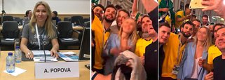 Indignada com o vídeo onde um grupo de brasileiros assedia uma mulher durante a Copa do Mundo, a ativista Alena Popova criou um abaixo-assinado pedindo que as autoridades punam os participantes do vídeo misógino; "Eles devem se desculpar publicamente tanto para a mulher quanto a todos os cidadãos russos por machismo, desrespeito às leis da Federação Russa, desrespeito aos cidadãos russos, insultos e humilhação", disse