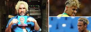 Neymar chamou muito a atenção na primeira rodada da Copa do Mundo; não por seu futebol, fraquíssimo; mas por seu cabelo; foram dois cortes, o "macarrão" nos treinos e o "calopsita" no jogo; acabou ironizado nas redes sociais em todo o mundo; o ex-jogador francês Eric Cantona alfinetou o brasileiro com uma foto  depois de virar um prato de macarrão em sua própria cabeça