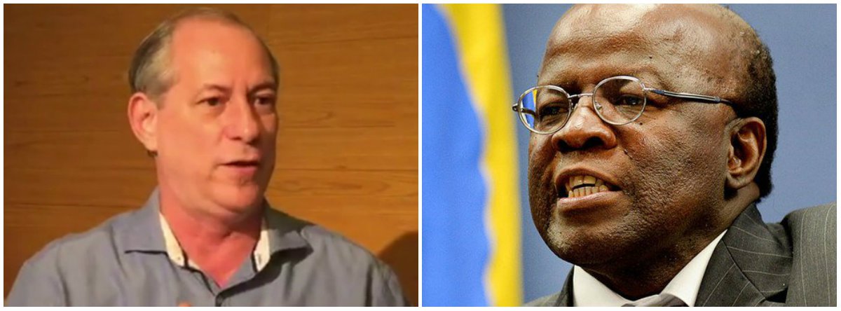 Na última pesquisa Datafolha, o ex-ministro do STF Joaquim Barbosa ficou empatado em terceiro lugar com presidenciável Ciro Gomes (PDT-CE), em cenários sem o ex-presidente Lula; "É natural que ele chegue com notoriedade muito grande, porque pilotou durante quase um ano em tempo nobre da TV a novela do mensalão. Vamos ver que consistência ele vai ter na medida em que será exposto à fricção", afirmou Ciro