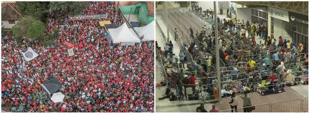 "Duas multidões se formaram ontem, sem merecerem muita atenção para seus dramas. Uma, em Curitiba, pedindo a libertação de Lula, o presidente que cuidou do emprego e de dar um mínimo de dignidade aos trabalhadores. Outra, junto ao estádio do Engenhão, no subúrbio do Rio de Janeiro, formada por 30 mil trabalhadores que buscam um emprego e um mínimo de dignidade", diz Fernando Brito, no Tijolaço; "Mas existem e representam milhões, para os quais jornais e 'mercado' não têm o que dizer"