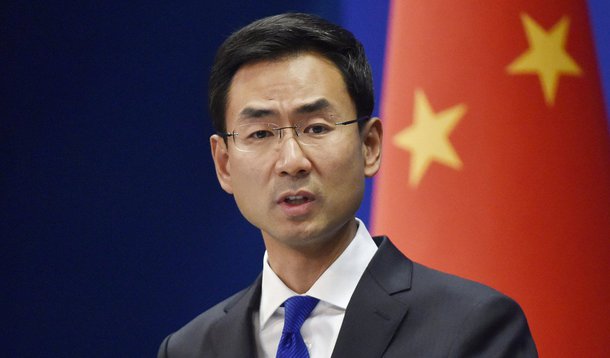 O porta-voz da Chancelaria chinesa, Geng Shuang 