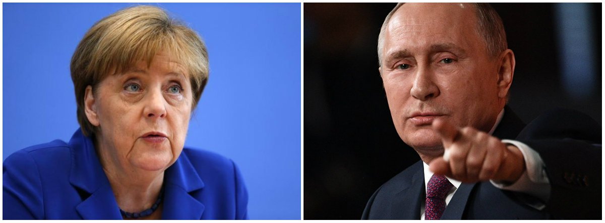 Em uma conversa por telefone, o presidente da Rússia, Vladimir Putin, e a chanceler da Alemanha, Angela Merkel, "frisaram a importância crucial de conservar o JCPOA (como é conhecido o acordo nuclear na sigla em inglês) para a segurança internacional e regional", segundo comunicado divulgado pelo Kremlin
