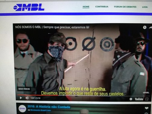 O MBL se constituiu numa célula terrorista de extrema-direita, cujos métodos aplicados para submeter a nação ao seu jugo caminham a passos largos para atentados a bomba e assassinatos de lideranças de esquerda