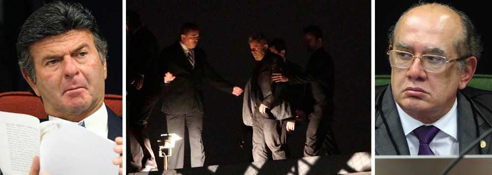 Os ministros Gilmar Mendes, do Supremo Tribunal Federal, e Luiz Fux, próximo presidente do Tribunal Superior Eleitoral (TSE), além do STF, admitiram durante um evento nesta terça-feira 24 a possibilidade de o ex-presidente Lula ser solto com o julgamento do recurso da defesa na Segunda Turma do Supremo, que será virtual, e ser registrado como candidato; "Eu acredito que já esteja prejudicado [o recurso], porque o Tribunal (TRF-4) negou o recurso, mas pode, claro", comentou Gilmar, sobre o pedido de soltura; "Evidente que, se o STF deferir uma liminar, e o TSE vem abaixo dele, manda quem pode e obedece quem tem juízo", disse Fux sobre a candidatura