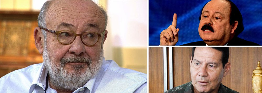 "Lembram-se daquela figura meio sinistra do baixinho, barrigudinho, careca e de bigode chamado Levy Fidélix, que aparece como candidato em todas as eleições, defendendo um tal de 'Aerotrem', que ninguém sabe o que é?", escreve o jornalista Ricardo Kotscho; "Pois é, agora ele ameaça não ser candidato a presidente para lançar em seu lugar o general da reserva Antonio Hamilton Mourão pelo seu PRTB"