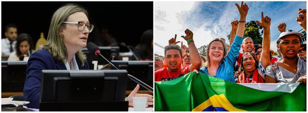 Deputada Maria do Rosário (PT-RS) prestou solidariedade à presidente nacional do PT, Gleisi Hoffmann (PR), que será julgada pelo STF no âmbito da Lava Jato; "Sou solidária a @gleisi. Acredito nela e avalio que está sofrendo uma injustiça. Força e coragem. Vamos superar esses tempos"