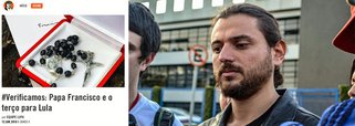A agência que se propõe a verificar notícias falsas e que taxou como falso o episódio do terço enviado e abençoado pelo papa Francisco ao ex-presidente Lula, trocou a etiqueta para "de olho - em monitoramento" e acrescentou na nota que Juan Grabois relata um encontro com o pontífice, quando pediu o rosário abençoado para trazer ao preso político; a Agência Lupa, no entanto, não se retratou nem pediu desculpas pela notificação enviada pelo Facebook a sites como o 247, o DCM e a Fórum