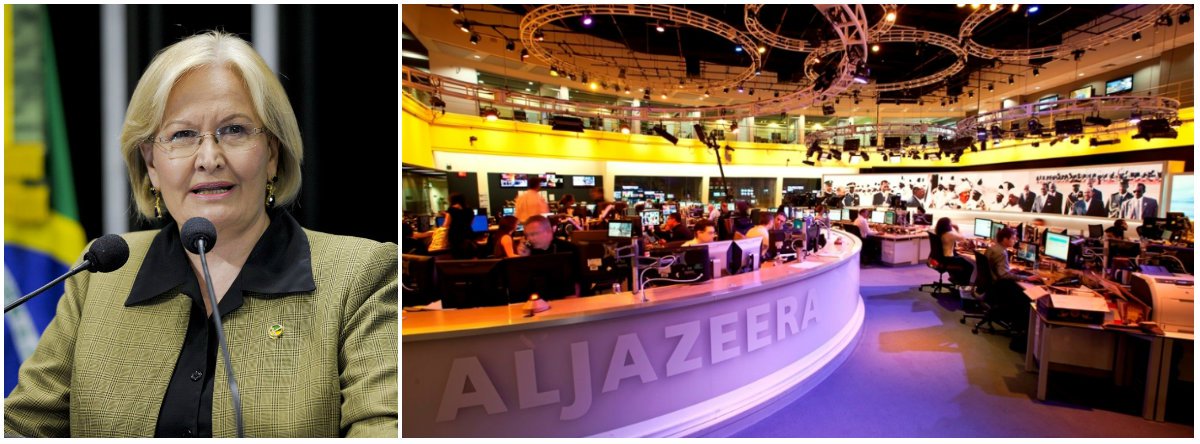 Em nota, a Diretoria do Instituto da Cultura Árabe "repudia veementemente a declaração da senadora Ana Amélia (PP-RS)" em crítica a um depoimento da senadora Gleisi Hoffmann sobre o ex-presidente Lula à rede de televisão Al Jazeera, quando relacionou a emissora a grupos terroristas; "Relacionar uma emissora de TV do mundo árabe a grupos terroristas, além de demonstração de desconhecimento em relação aos países árabes, é prática explícita de preconceito racial e islamofobia", diz a nota; leia a íntegra