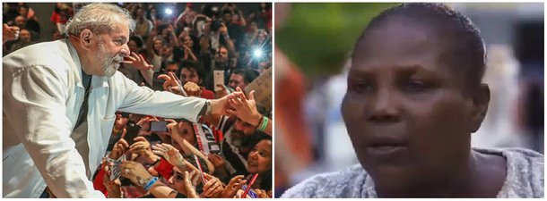 "A luta pela libertação do Lula da prisão política é comovente. Vem de Recife uma história que, de tão genial, a Folha de São Paulo não teve como esconder. Se viu obrigada a publicar", diz Jeferson Miola, integrante do Instituto de Debates, Estudos e Alternativas de Porto Alegre; no vídeo, uma mulher diz? "Tem que todo mundo se unir para ajudar este homem (Lula). Este homem ajudou nós. Nós temos que ajudar ele"; "Tem arrumadinho nisso aí. Não querem que pobre vá pra frente"