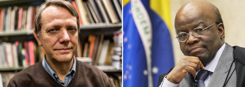 "Tendo se transformado numa celebridade da mídia no processo do mensalão, Barbosa encarna o princípio de que a Justiça deve ser igual para todos, o qual constitui o lema único do PJ (Partido da Justiça), a sua verdadeira agremiação", diz o jornalista e cientista político André Singer; "Pró-forma haverá um programa, mas a tendência é Barbosa entregar a economia aos que dela entendem, concentrando-se em distribuir 'justiça' em todo o Brasil"