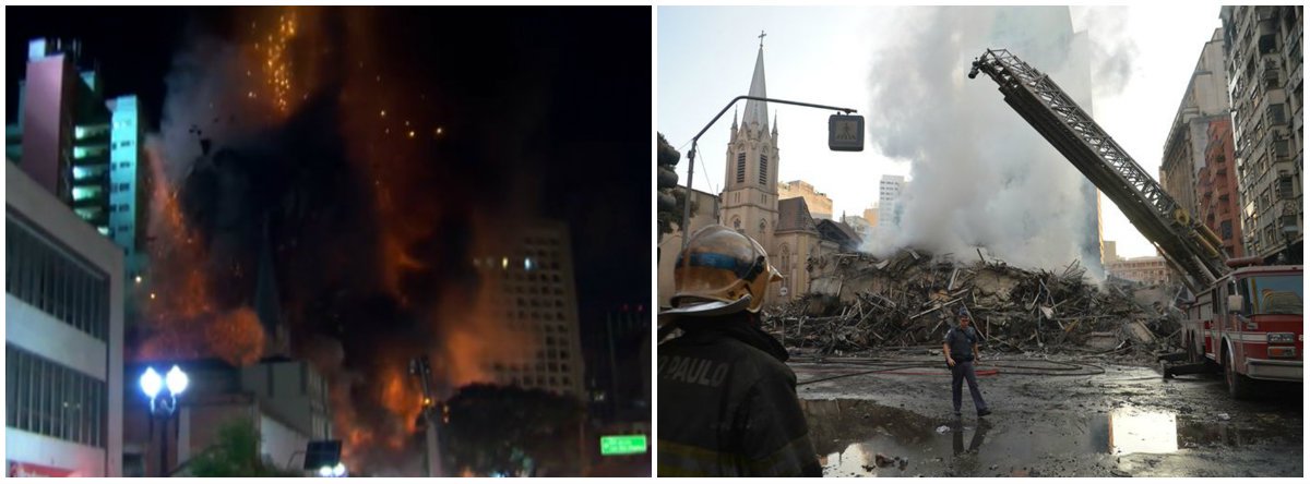 De acordo com o capitão Marcus Palumbo, porta-voz do Corpo de Bombeiros, são 34 os desaparecidos; o número inicial era 45, mas 11 se apresentaram; essas pessoas constam no cadastro de moradores do prédio feito pela prefeitura, mas não há confirmação de que elas estavam na hora do incêndio e posterior desabamento; a única pessoa confirmada como desaparecida é a que estava sendo resgatada pelos bombeiros quando o prédio desabou; ele já está incluído na soma das 34 pessoas