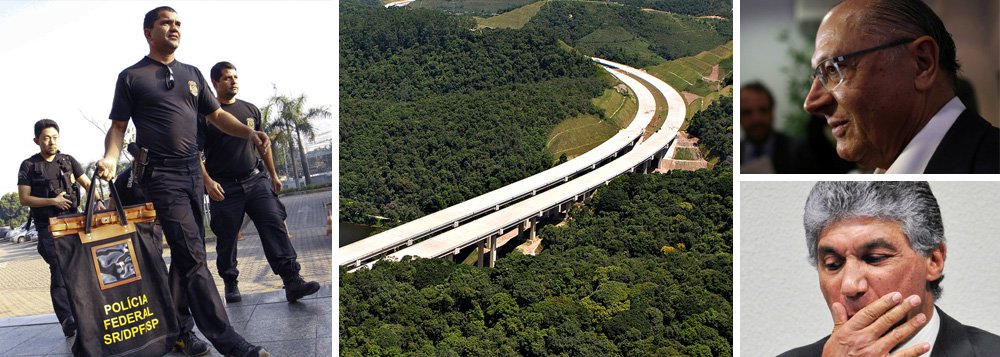 Depois de uma longa ausência, a operação Lava Jato finalmente chega a São Paulo e aponta seu canhão judicial-policial para as obras do Rodoanel, foco de inúmeras ilegalidades largamente denunciadas pela imprensa e pela blogosfera; a operação cumpre mandados de prisão, busca e apreensão e pode atingir a já moribunda candidatura de Alckmin -as obras em investigação são todas de seu governo e os desvios chegariam a R$ 600 milhões