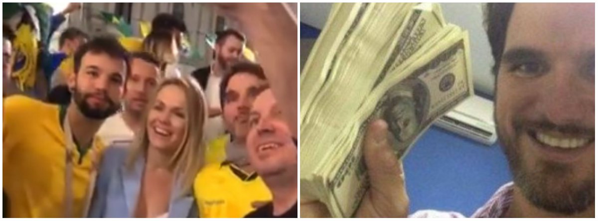 Um dos brasileiros que aparecem no vídeo em que um grupo de homens Com a camisa da seleção assedia uma jovem russa foi identificado COMO Diego Valença Jatobá, ex-secretário de Turismo de Ipojuca (pe); Quando ocupava o cargo, foi condenado, em 2012, por mau uso do dinheiro público e por dever, segundo a Justiça, R$ 37.561,83 de pensão alimentícia à ex-mulher