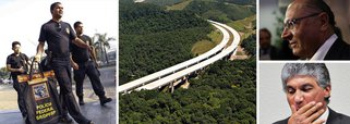 Depois de uma longa ausência, a operação Lava Jato finalmente chega a São Paulo e aponta seu canhão judicial-policial para as obras do Rodoanel, foco de inúmeras ilegalidades largamente denunciadas pela imprensa e pela blogosfera; a operação cumpre mandados de prisão, busca e apreensão e pode atingir a já moribunda candidatura de Alckmin -as obras em investigação são todas de seu governo e os desvios chegariam a R$ 600 milhões