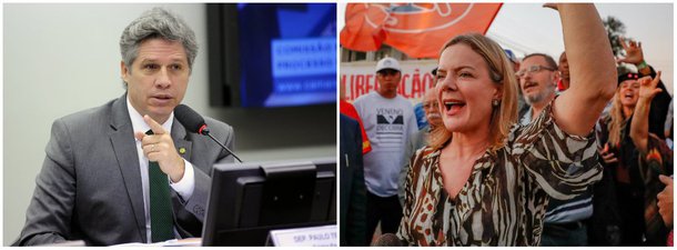 O deputado federal Paulo Teixeira (PT-SP) usou sua conta no Twitter para prestar "solidariedade à senadora Gleise Hoffman, mais uma vítima da implacável perseguição política por parte do lado B da justiça"