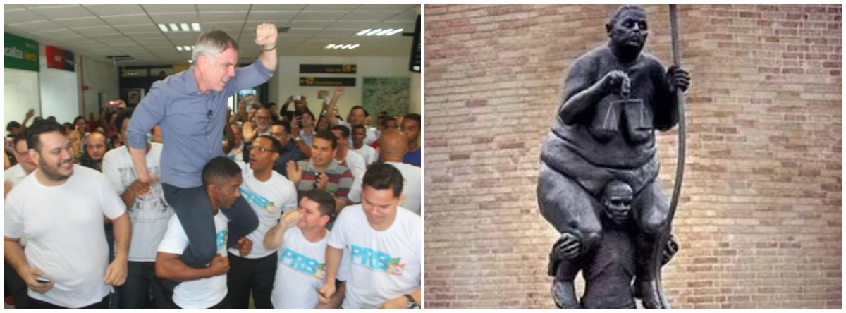 Está rolando nas redes sociais, uma foto do candidato a presidência da república pelo PRB, o empresário Flávio Rocha, dono da rede de lojas Riachuelo, sendo carregado nas costas por um homem preto. Que o postulante ao cargo de chefe maior do país, é um apreciador do escravagismo, já era sabido e comprovado