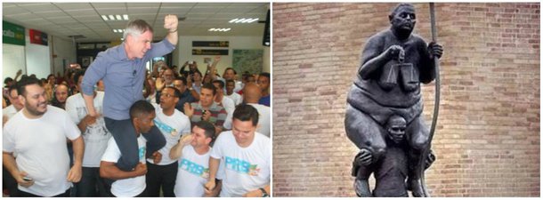 Está rolando nas redes sociais, uma foto do candidato a presidência da república pelo PRB, o empresário Flávio Rocha, dono da rede de lojas Riachuelo, sendo carregado nas costas por um homem preto. Que o postulante ao cargo de chefe maior do país, é um apreciador do escravagismo, já era sabido e comprovado