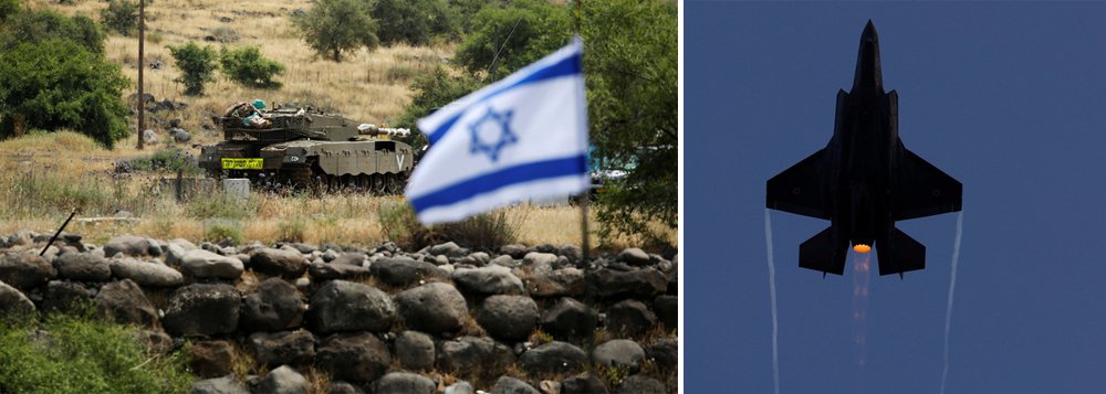 Israel acusa o Irã de atacar Israel a partir da Síria e dispara foguetes contra Damasco, que estão sendo interceptados pelas forças de Assad; incidente ocorre na mesma semana em que a mídia síria culpou Israel por um ataque com mísseis ao sul de sua capital, Damasco, e o presidente dos Estados Unidos, Donald Trump, retirou Washington do acordo nuclear do Irã