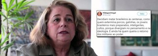 Diante da divulgação dos documentos da CIA sobre as execuções institucionalizadas e devidamente assinadas pelo ex-presidente ditador Ernesto Geisel, a jornalista Hildegard Angel, irmã de Stuart Angel, estudante de economia morto pela ditadura em 1971, lamenta em seu Twitter que “ainda há quem queira o retorno dos militares ao poder”; a jornalista diz: “decidiam matar brasileiros às centenas, como quem extermina porcos, galinhas, os jovens brasileiros mais preparados, inteligentes, cultos, porque divergiam no pensamento e na ideologia”