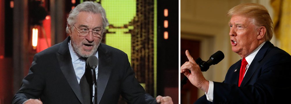O ator Robert De Niro pronunciou um xingamento público, falando sobre o presidente dos EUA, Donald Trump, durante a cerimônia de entrega do prêmio Tony, em Nova Iorque. O ator subiu ao palco para entregar o troféu ao músico Bruce Springsteen,  e disse: "Eu quero falar uma coisa: Trump, vai se f***r. Basta de falar: 'Fora Trump', chegou hora de 'Vai se f***r, Trump", disparou debaixo de aplausos do público